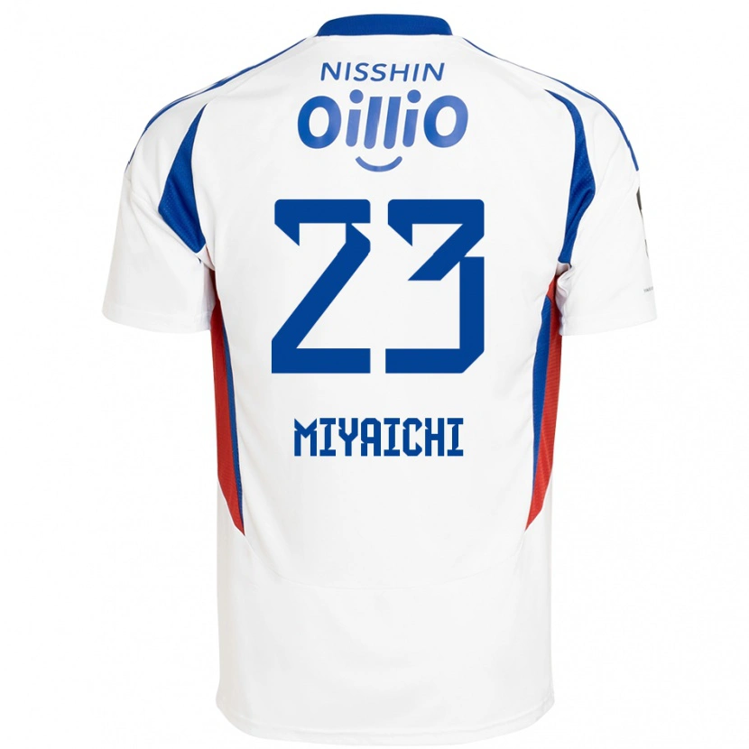 Danxen Barn Ryo Miyaichi #23 Vit Kungsblå Bortatröja Matchtröjor 2025/26 Tröjor T-Tröja