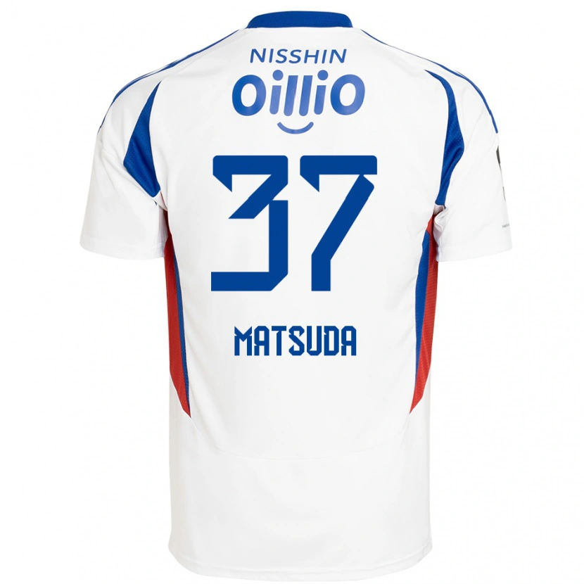 Danxen Barn Eitaro Matsuda #37 Vit Kungsblå Bortatröja Matchtröjor 2025/26 Tröjor T-Tröja