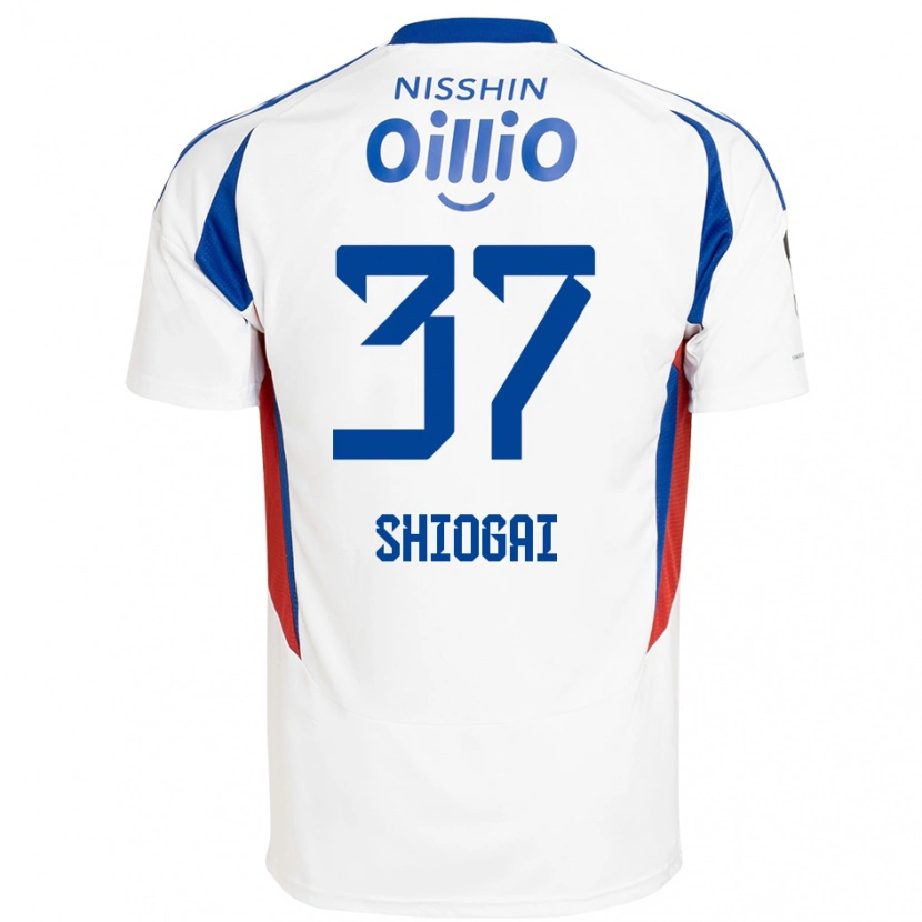 Danxen Barn Kento Shiogai #37 Vit Kungsblå Bortatröja Matchtröjor 2025/26 Tröjor T-Tröja