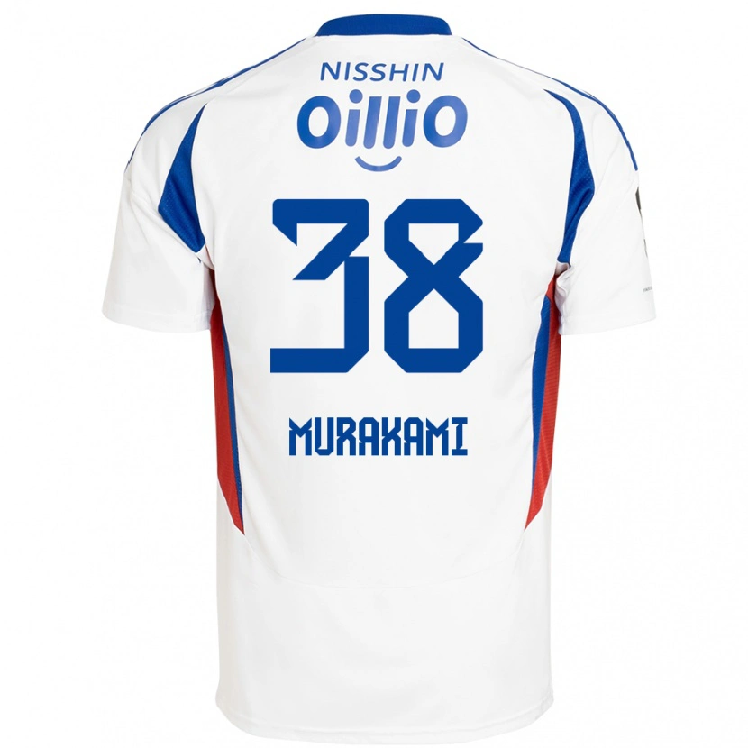 Danxen Barn Yuhi Murakami #38 Vit Kungsblå Bortatröja Matchtröjor 2025/26 Tröjor T-Tröja