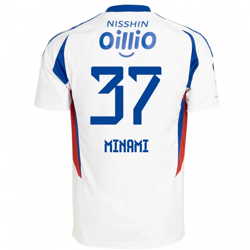 Danxen Barn Takuto Minami #37 Vit Kungsblå Bortatröja Matchtröjor 2025/26 Tröjor T-Tröja