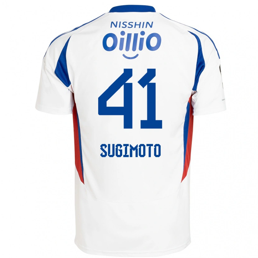 Danxen Barn Kenyu Sugimoto #41 Vit Kungsblå Bortatröja Matchtröjor 2025/26 Tröjor T-Tröja