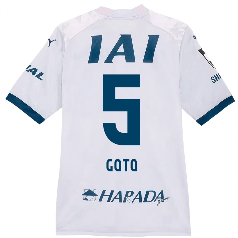 Danxen Barn Keita Goto #5 Vit Kungsblå Bortatröja Matchtröjor 2025/26 Tröjor T-Tröja