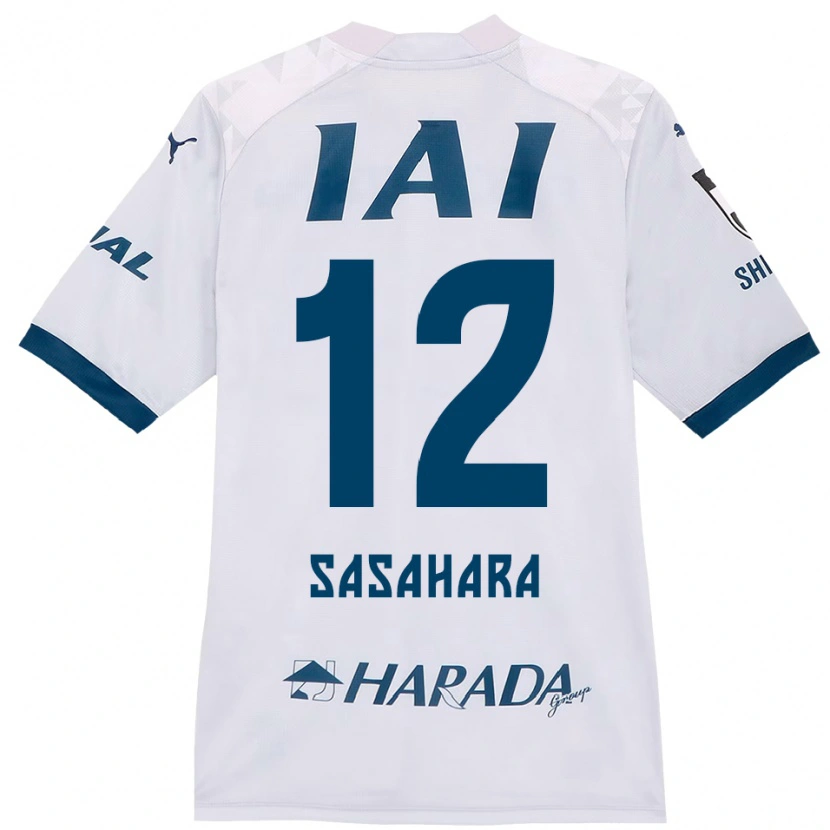 Danxen Barn Kenshin Sasahara #12 Vit Kungsblå Bortatröja Matchtröjor 2025/26 Tröjor T-Tröja