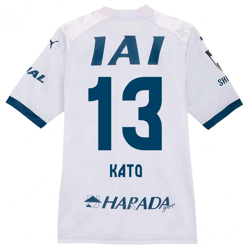 Danxen Barn Daiya Kato #13 Vit Kungsblå Bortatröja Matchtröjor 2025/26 Tröjor T-Tröja