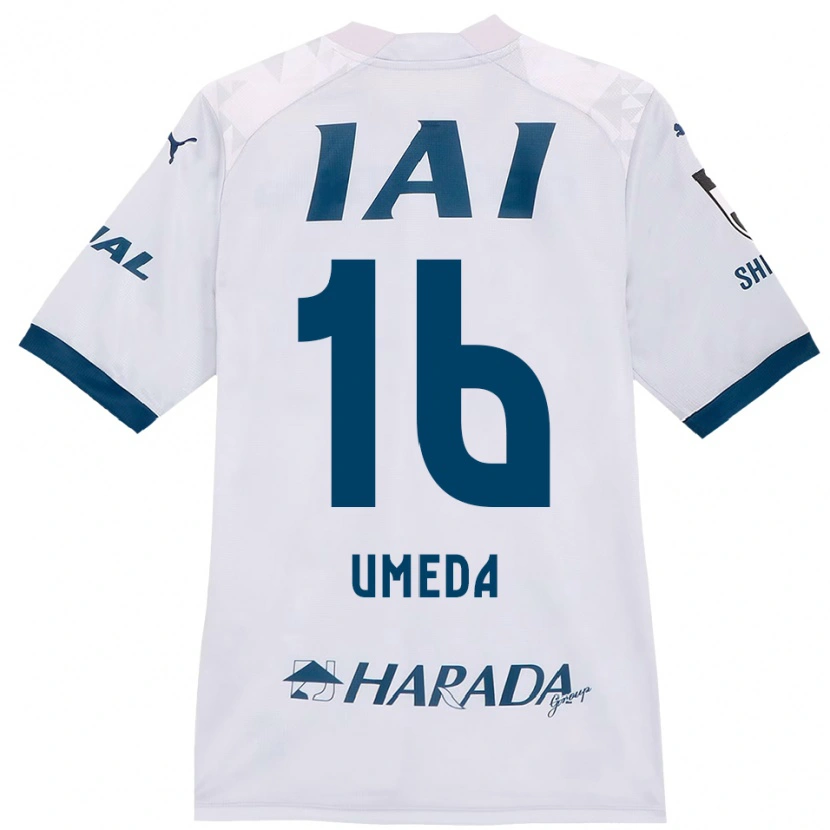 Danxen Barn Togo Umeda #16 Vit Kungsblå Bortatröja Matchtröjor 2025/26 Tröjor T-Tröja