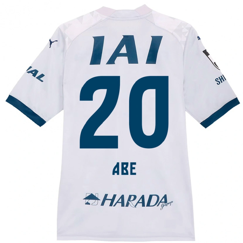 Danxen Barn Ryoya Abe #20 Vit Kungsblå Bortatröja Matchtröjor 2025/26 Tröjor T-Tröja
