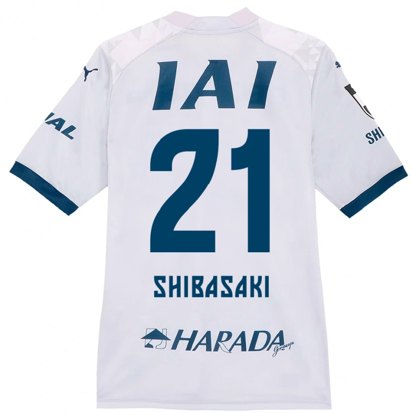 Danxen Barn Kaito Shibasaki #21 Vit Kungsblå Bortatröja Matchtröjor 2025/26 Tröjor T-Tröja