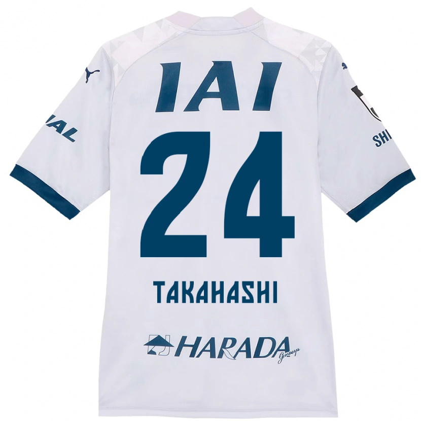Danxen Barn Yuzuki Takahashi #24 Vit Kungsblå Bortatröja Matchtröjor 2025/26 Tröjor T-Tröja