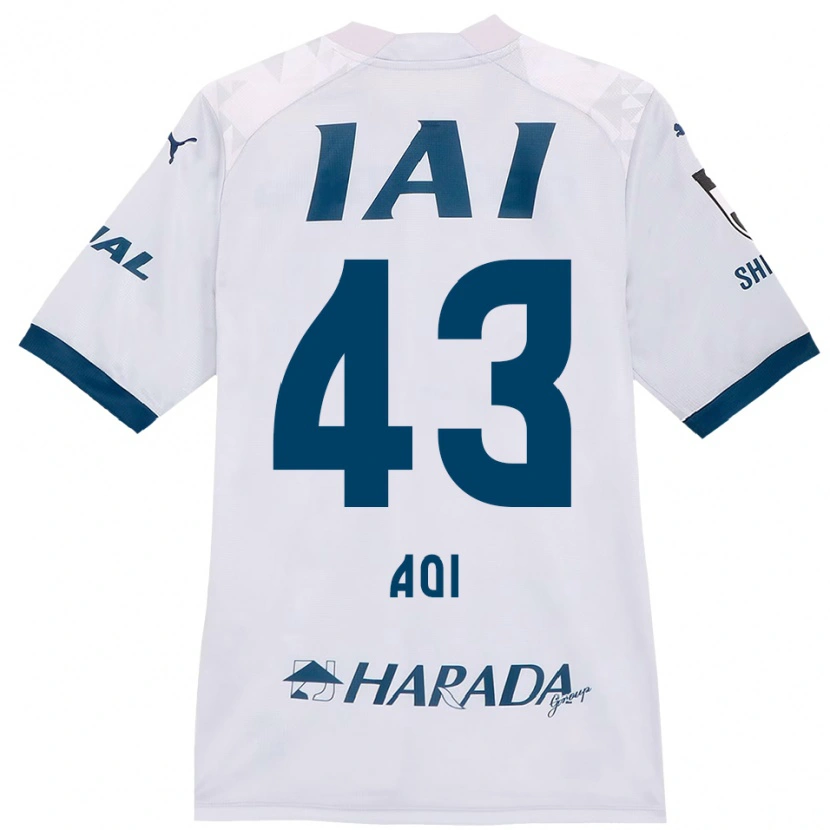 Danxen Barn Aoi Ando #43 Vit Kungsblå Bortatröja Matchtröjor 2025/26 Tröjor T-Tröja