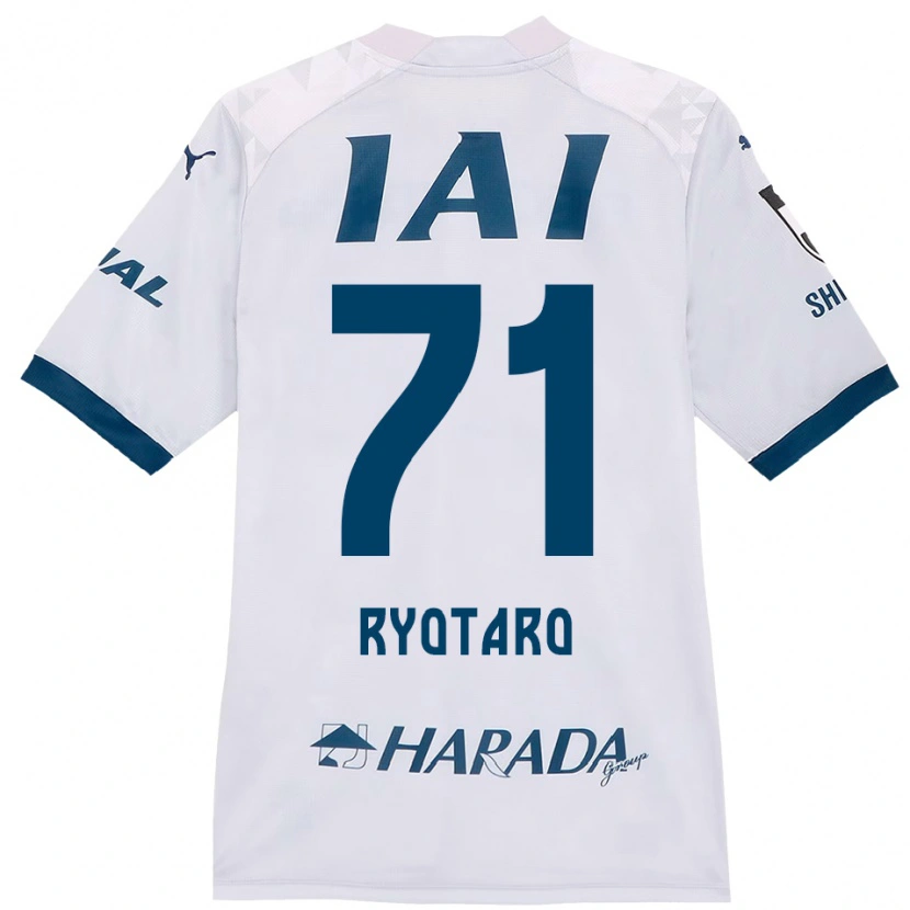 Danxen Barn Ryotaro Nakamura #71 Vit Kungsblå Bortatröja Matchtröjor 2025/26 Tröjor T-Tröja