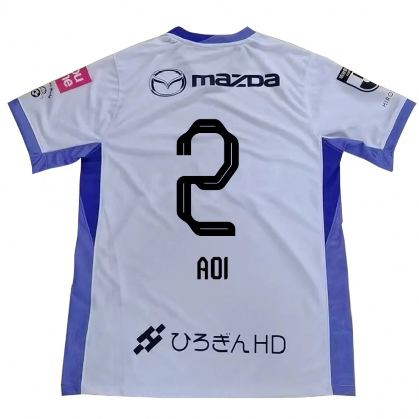 Danxen Barn Yutaro Aoi #2 Vit Orange Bortatröja Matchtröjor 2025/26 Tröjor T-Tröja