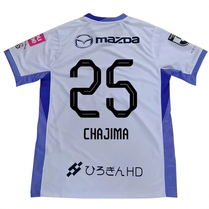 Danxen Barn Yusuke Chajima #25 Vit Orange Bortatröja Matchtröjor 2025/26 Tröjor T-Tröja