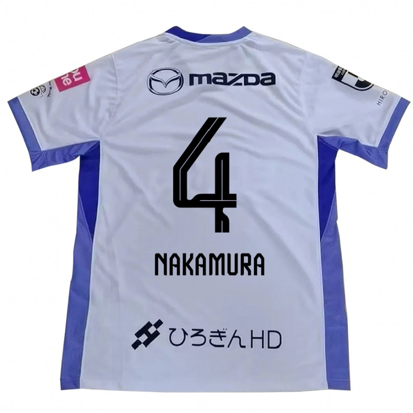 Danxen Barn Kaede Nakamura #4 Vit Orange Bortatröja Matchtröjor 2025/26 Tröjor T-Tröja