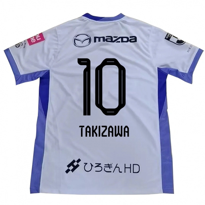 Danxen Barn Chise Takizawa #10 Vit Orange Bortatröja Matchtröjor 2025/26 Tröjor T-Tröja