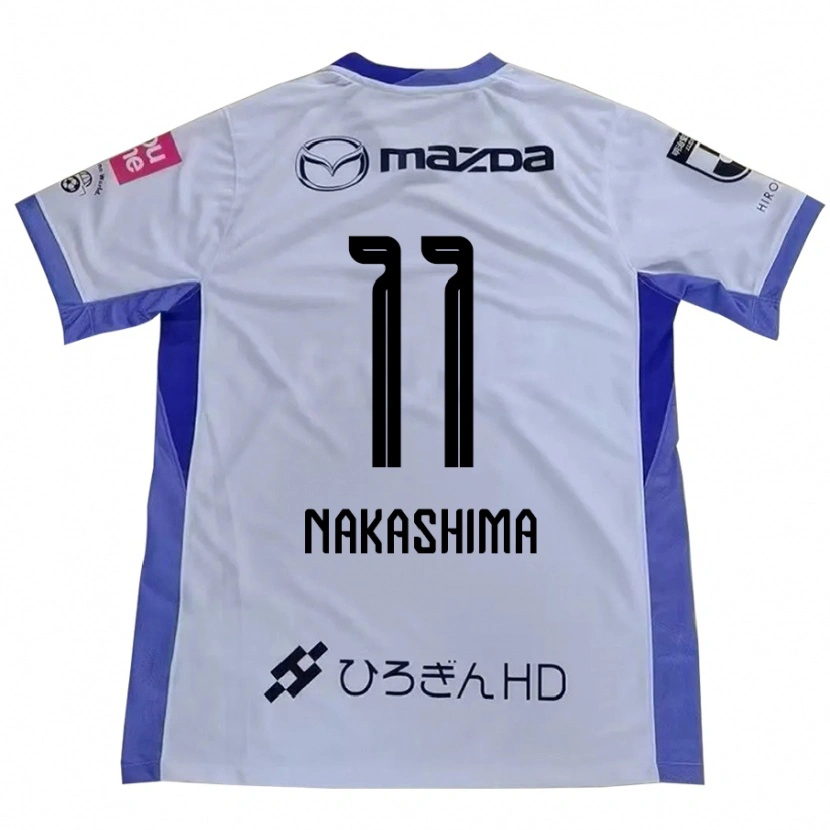 Danxen Barn Yoshino Nakashima #11 Vit Orange Bortatröja Matchtröjor 2025/26 Tröjor T-Tröja