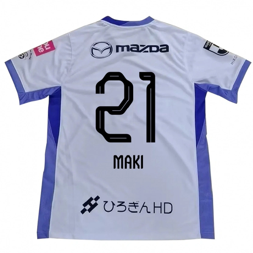 Danxen Barn Koharu Maki #21 Vit Orange Bortatröja Matchtröjor 2025/26 Tröjor T-Tröja