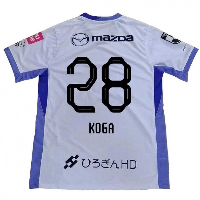 Danxen Barn Hanano Koga #28 Vit Orange Bortatröja Matchtröjor 2025/26 Tröjor T-Tröja