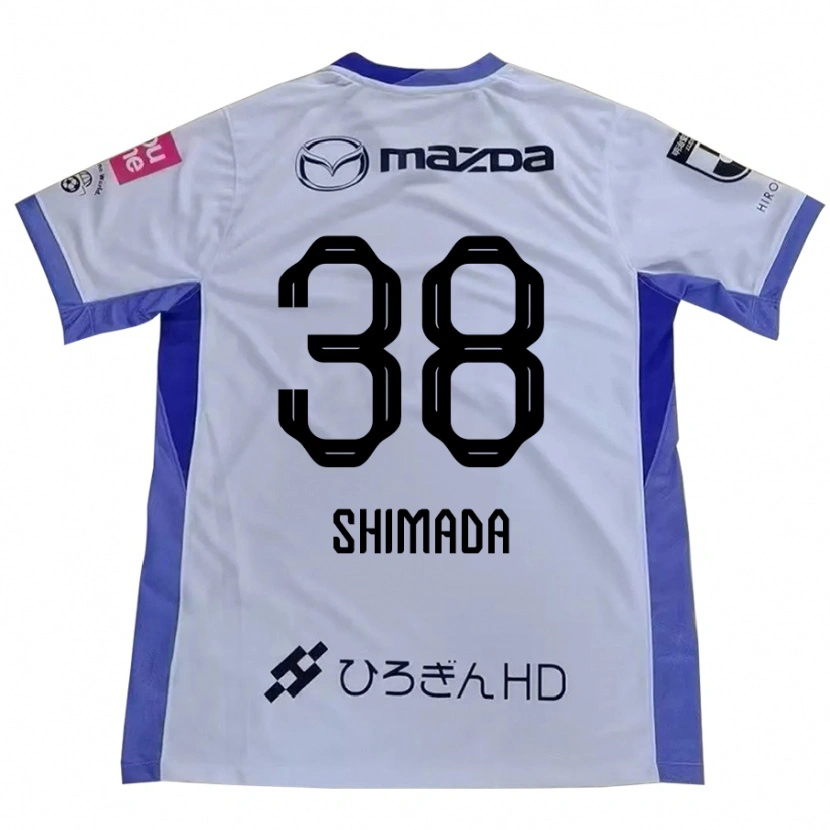 Danxen Barn Hana Shimada #38 Vit Orange Bortatröja Matchtröjor 2025/26 Tröjor T-Tröja