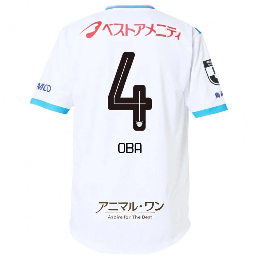 Danxen Barn Shotaro Oba #4 Vit Rosa Bortatröja Matchtröjor 2025/26 Tröjor T-Tröja