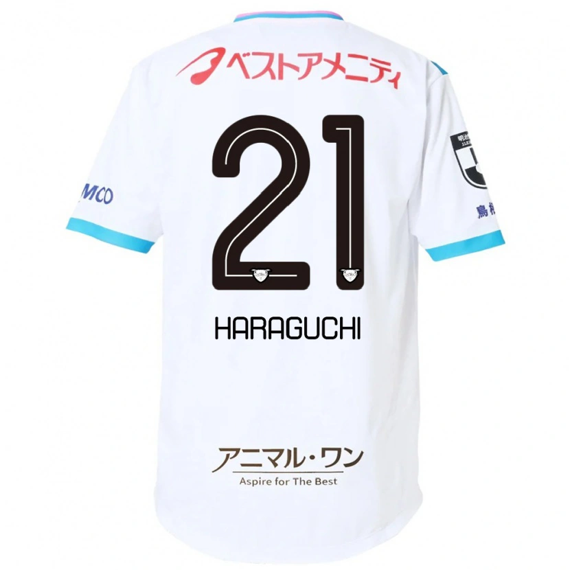 Danxen Barn Konosuke Haraguchi #21 Vit Rosa Bortatröja Matchtröjor 2025/26 Tröjor T-Tröja