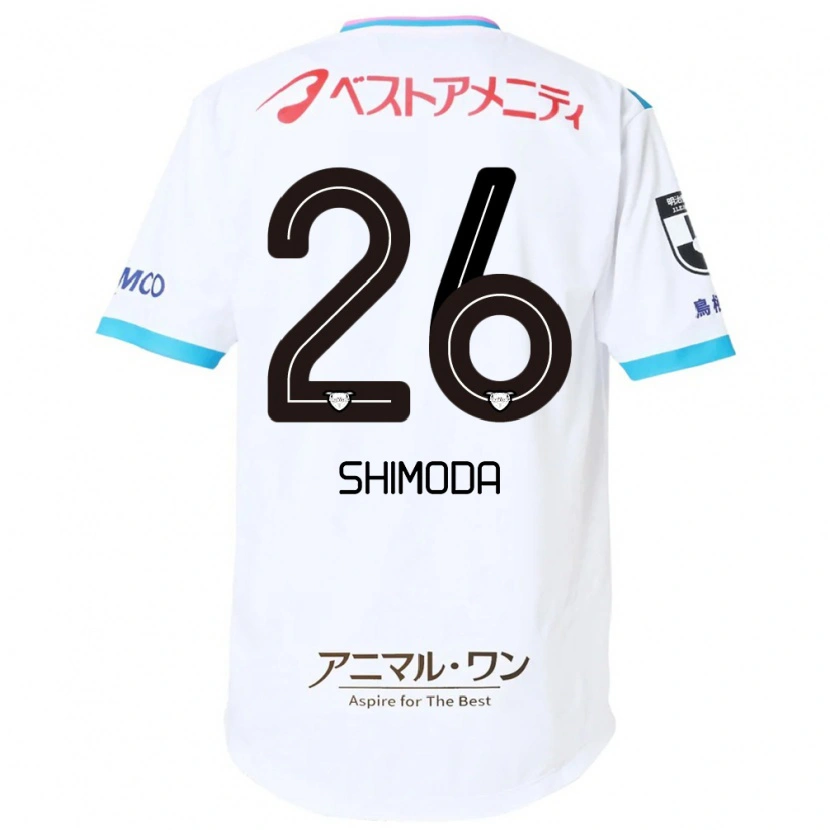 Danxen Barn Yuta Shimoda #26 Vit Rosa Bortatröja Matchtröjor 2025/26 Tröjor T-Tröja
