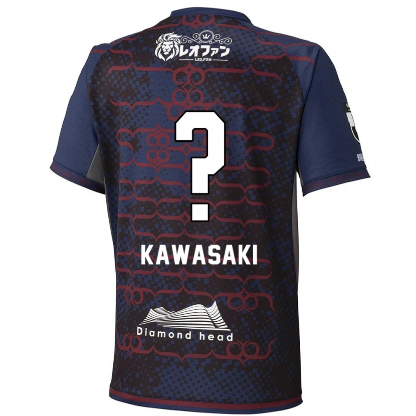 Danxen Barn Kanta Kawasaki #0 Blå Röd Bortatröja Matchtröjor 2025/26 Tröjor T-Tröja