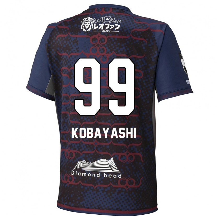 Danxen Barn Yuki Kobayashi #99 Blå Röd Bortatröja Matchtröjor 2025/26 Tröjor T-Tröja
