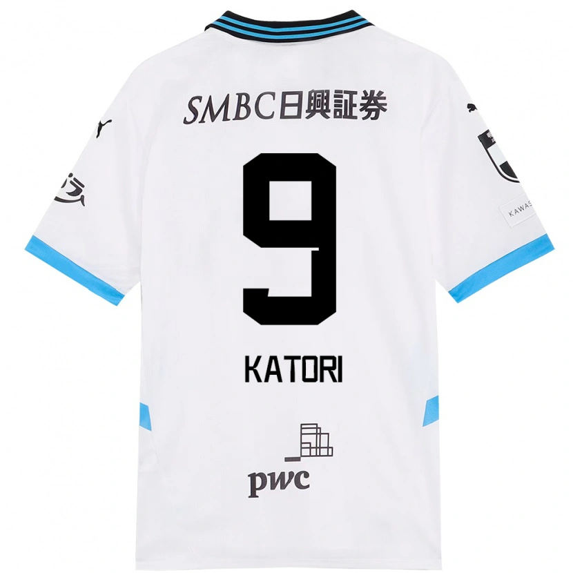 Danxen Barn Takeshi Katori #9 Vit Himmelsblå Bortatröja Matchtröjor 2025/26 Tröjor T-Tröja