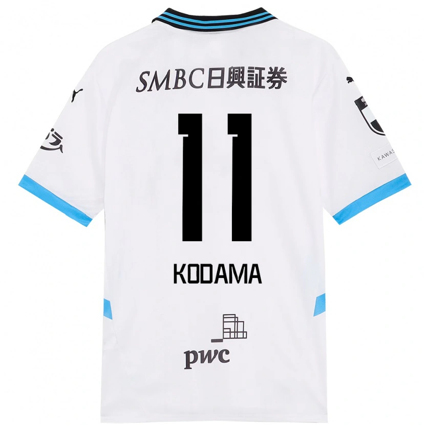 Danxen Barn Shotaro Kodama #11 Vit Himmelsblå Bortatröja Matchtröjor 2025/26 Tröjor T-Tröja