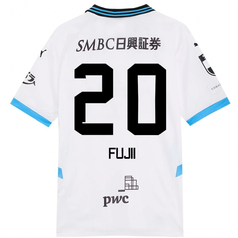 Danxen Barn Rensuke Fujii #20 Vit Himmelsblå Bortatröja Matchtröjor 2025/26 Tröjor T-Tröja