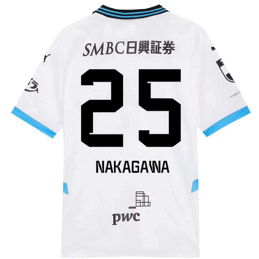 Danxen Barn Shin Nakagawa #25 Vit Himmelsblå Bortatröja Matchtröjor 2025/26 Tröjor T-Tröja