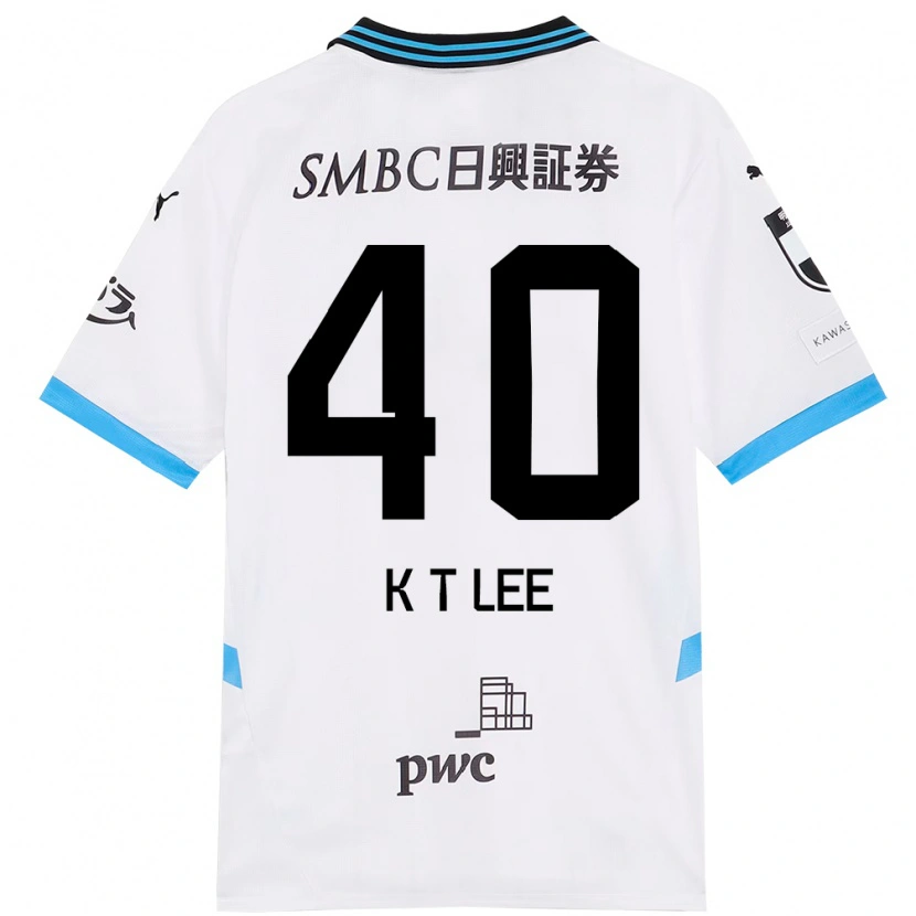 Danxen Barn Kyeong-Tae Lee #40 Vit Himmelsblå Bortatröja Matchtröjor 2025/26 Tröjor T-Tröja