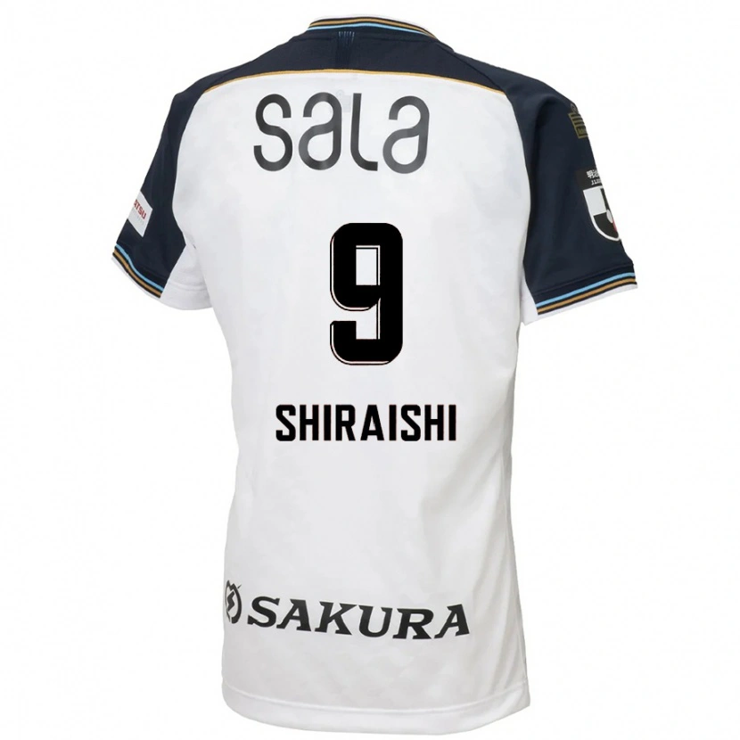 Danxen Barn Eriya Shiraishi #9 Vit Svart Bortatröja Matchtröjor 2025/26 Tröjor T-Tröja