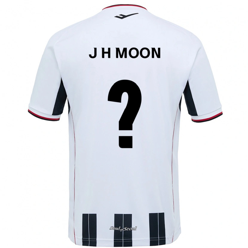 Danxen Barn Ji-Hwan Moon #0 Vit Svart Bortatröja Matchtröjor 2025/26 Tröjor T-Tröja