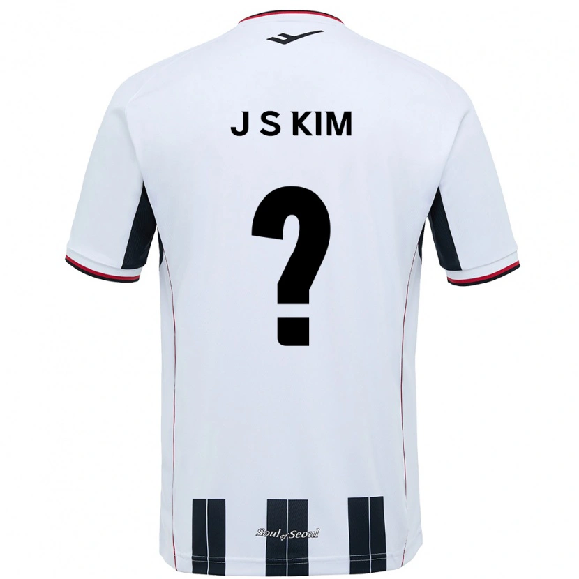 Danxen Barn Ji-Sung Kim #0 Vit Svart Bortatröja Matchtröjor 2025/26 Tröjor T-Tröja