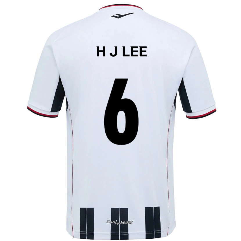 Danxen Barn Ju-Hwan Lee #6 Vit Svart Bortatröja Matchtröjor 2025/26 Tröjor T-Tröja