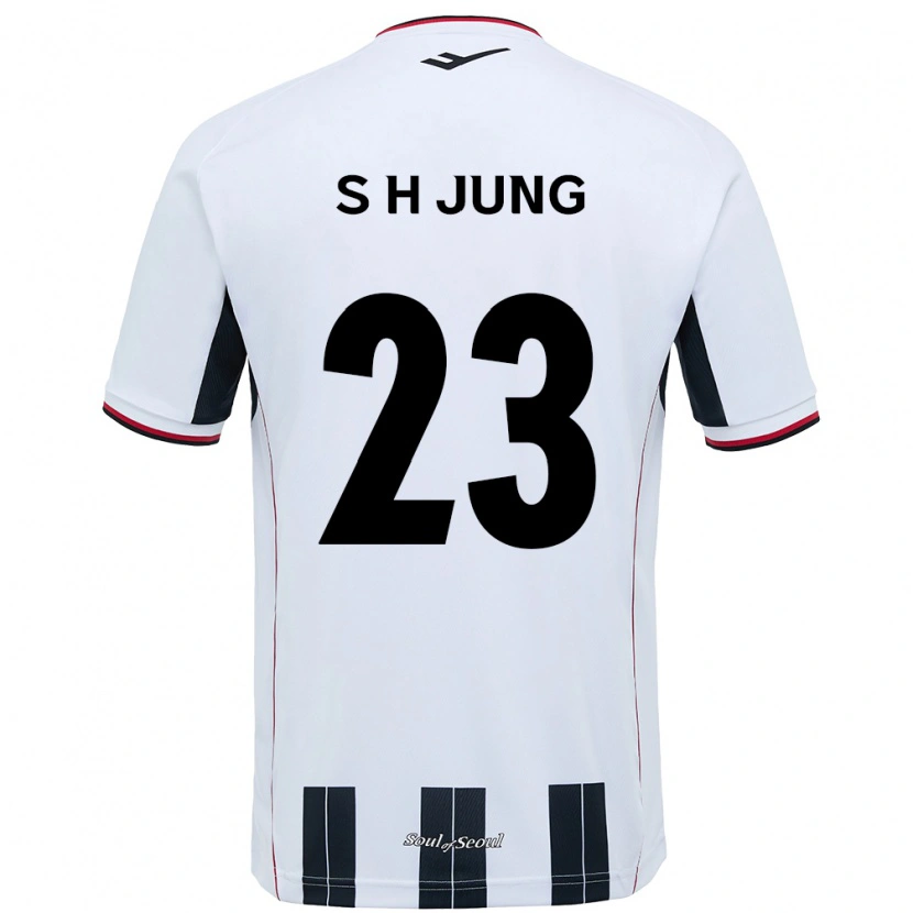 Danxen Barn Hyeon-Soo Jung #23 Vit Svart Bortatröja Matchtröjor 2025/26 Tröjor T-Tröja