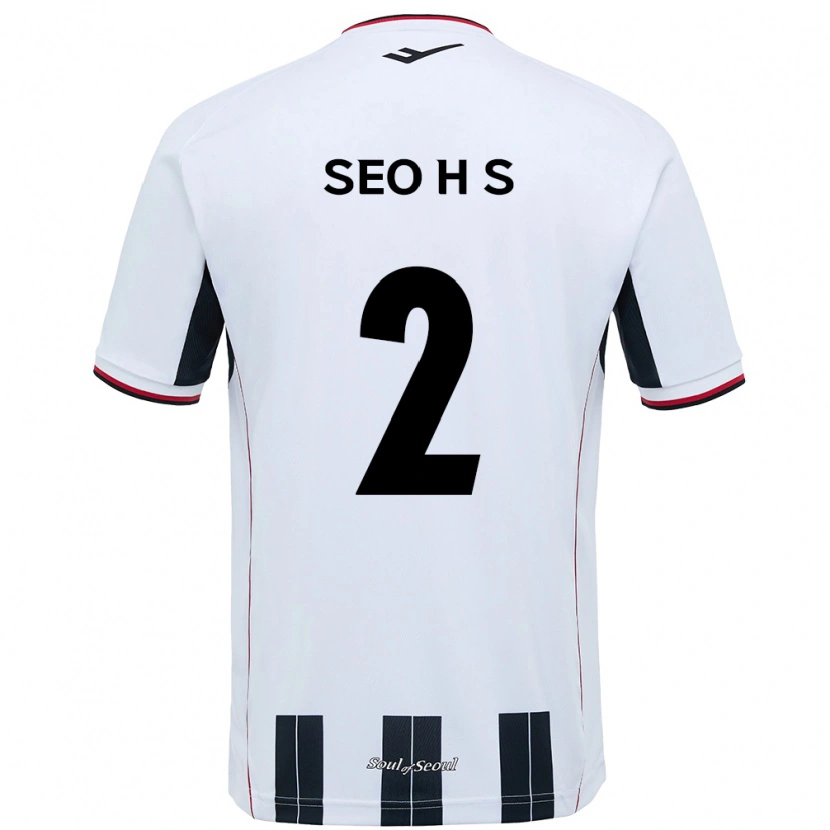 Danxen Barn Seo Hyeon-Suk #2 Vit Svart Bortatröja Matchtröjor 2025/26 Tröjor T-Tröja