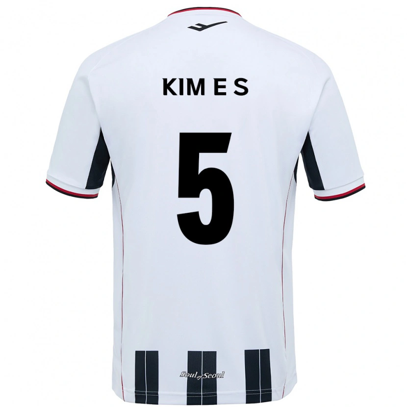 Danxen Barn Kim Eun-Sol #5 Vit Svart Bortatröja Matchtröjor 2025/26 Tröjor T-Tröja