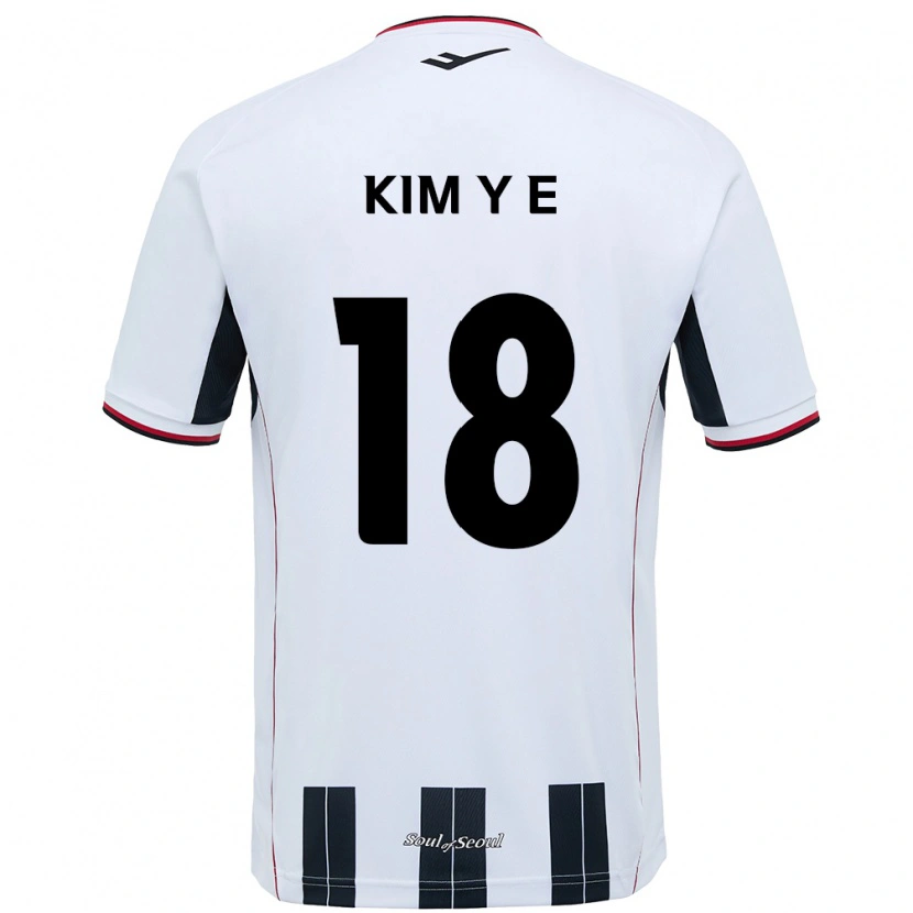 Danxen Barn Kim Young-Eun #18 Vit Svart Bortatröja Matchtröjor 2025/26 Tröjor T-Tröja