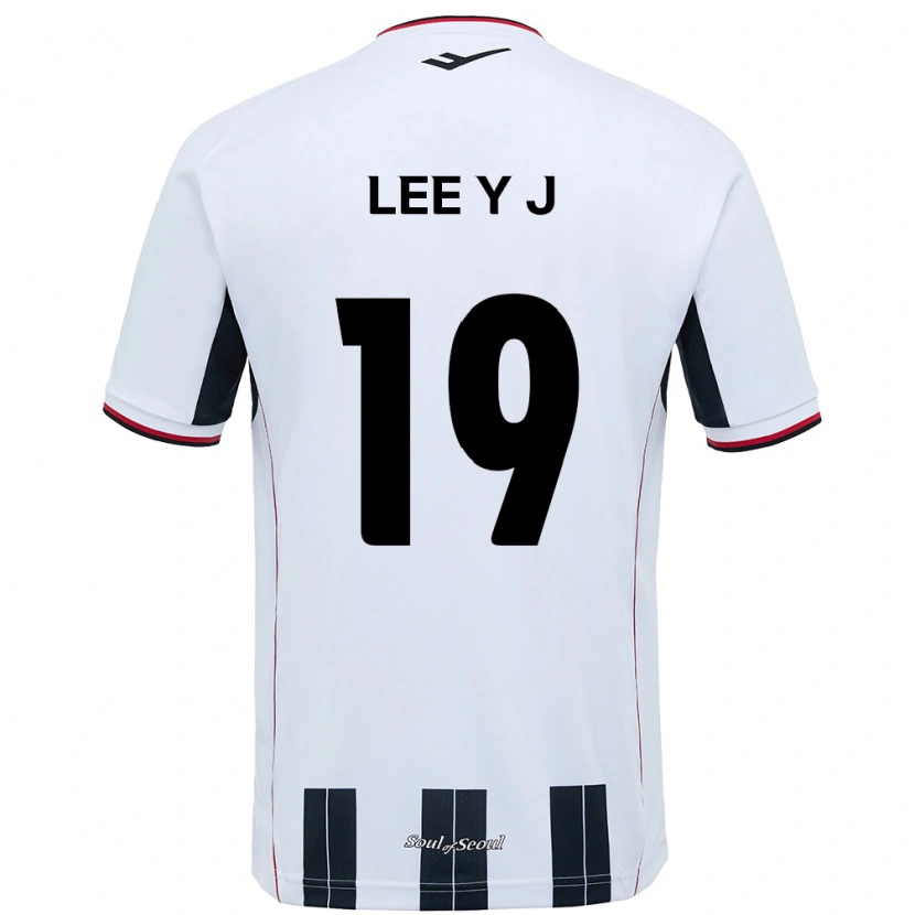 Danxen Barn Lee Ye-Jin #19 Vit Svart Bortatröja Matchtröjor 2025/26 Tröjor T-Tröja