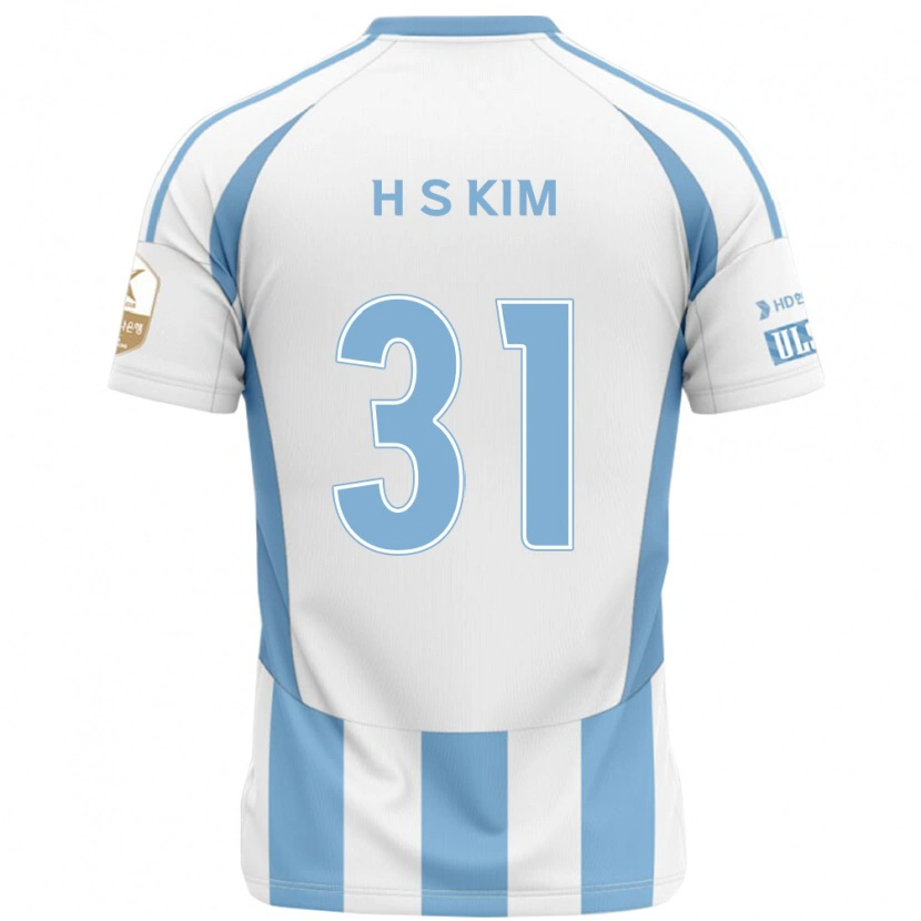 Danxen Barn Se-Hyoung Kim #31 Vit Himmelsblå Bortatröja Matchtröjor 2025/26 Tröjor T-Tröja