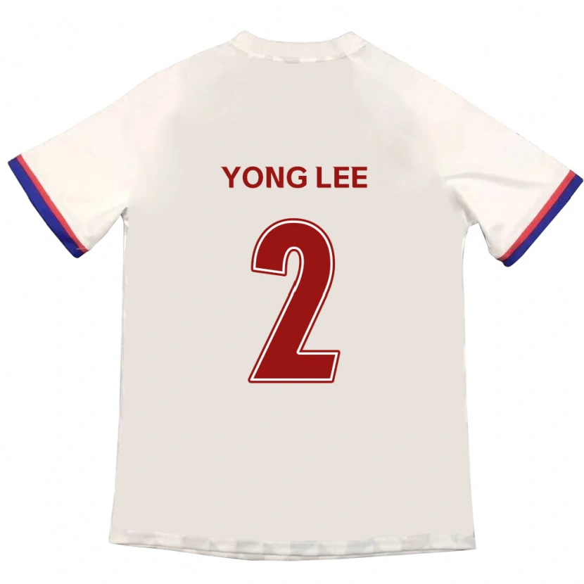 Danxen Barn Yong Lee #2 Off-White Röd Bortatröja Matchtröjor 2025/26 Tröjor T-Tröja