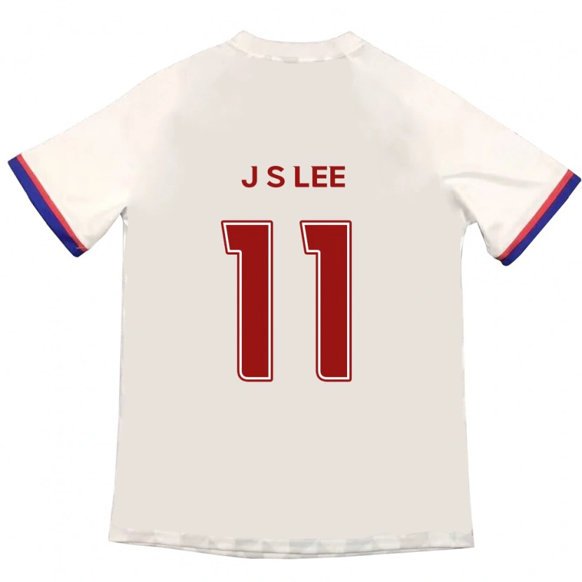 Danxen Barn Joon-Suk Lee #11 Off-White Röd Bortatröja Matchtröjor 2025/26 Tröjor T-Tröja