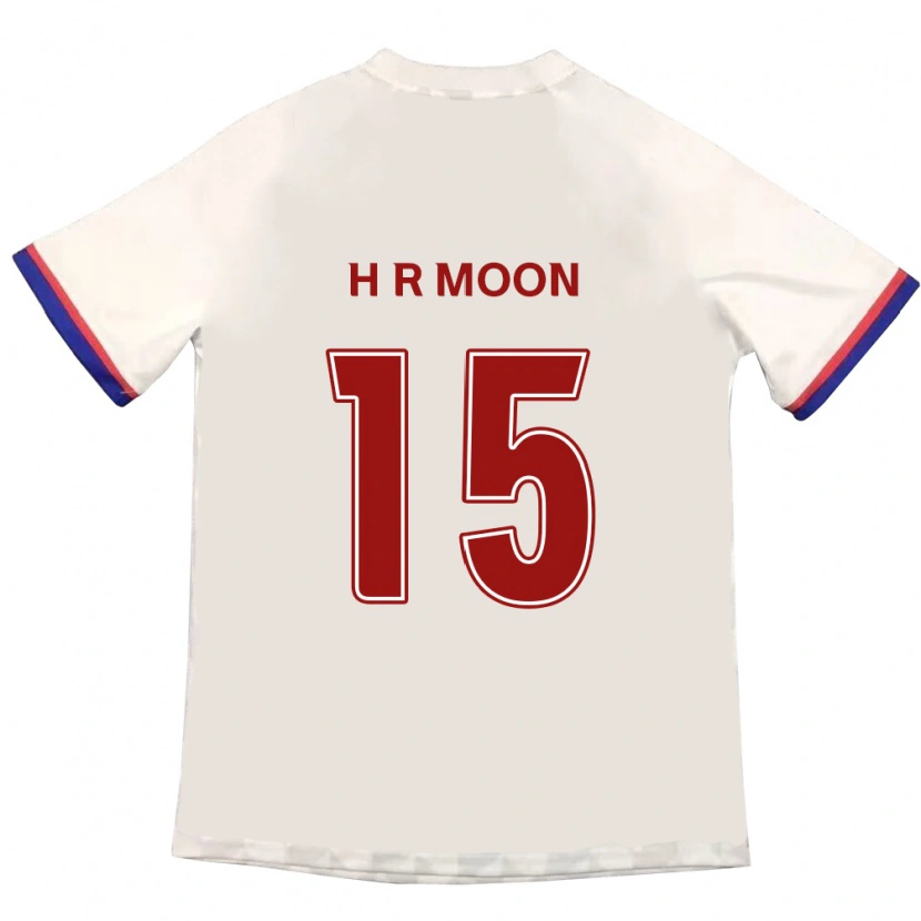 Danxen Barn Ha-Rang Moon #15 Off-White Röd Bortatröja Matchtröjor 2025/26 Tröjor T-Tröja