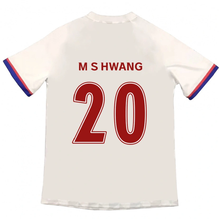 Danxen Barn Soon-Min Hwang #20 Off-White Röd Bortatröja Matchtröjor 2025/26 Tröjor T-Tröja