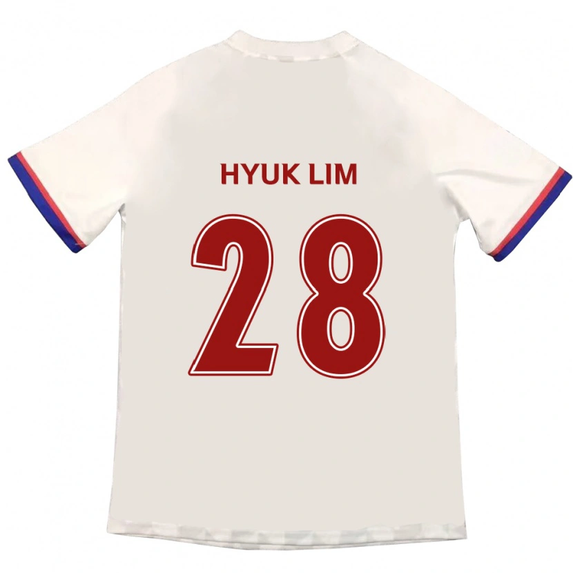 Danxen Barn Hyuk Lim #28 Off-White Röd Bortatröja Matchtröjor 2025/26 Tröjor T-Tröja