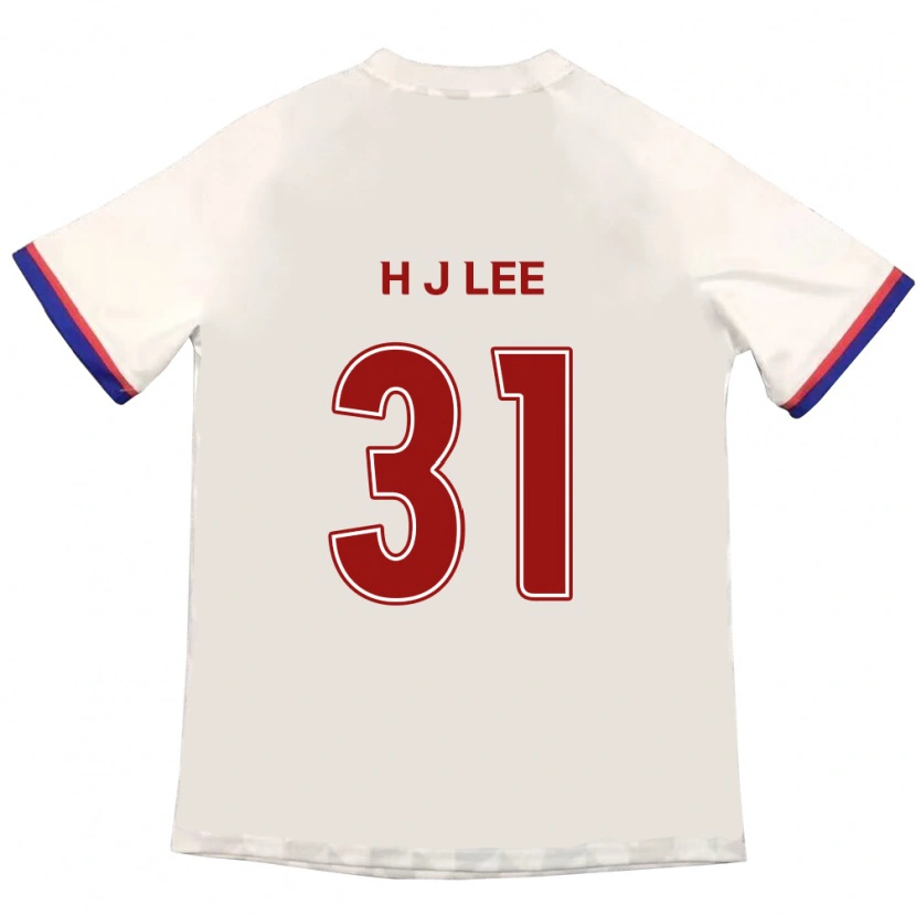 Danxen Barn Jae-Hoon Lee #31 Off-White Röd Bortatröja Matchtröjor 2025/26 Tröjor T-Tröja