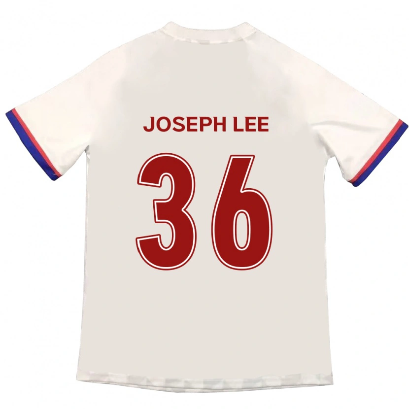 Danxen Barn Joseph Lee #36 Off-White Röd Bortatröja Matchtröjor 2025/26 Tröjor T-Tröja